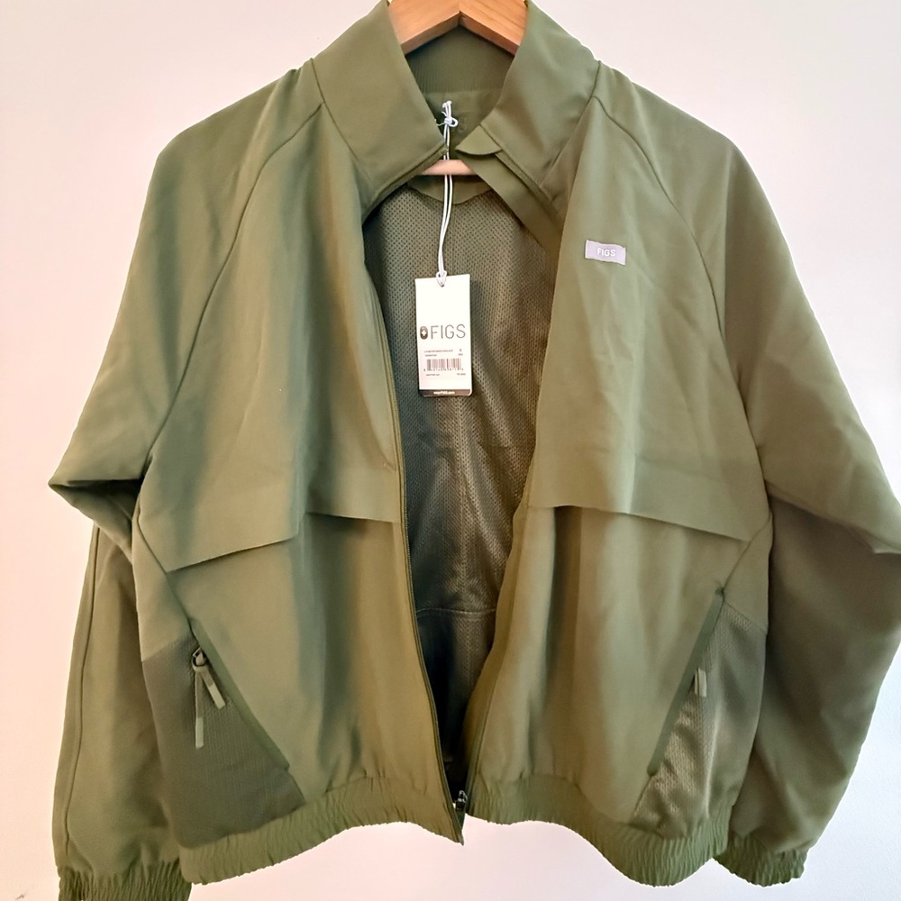 Figs Olive Green Utility Jacket